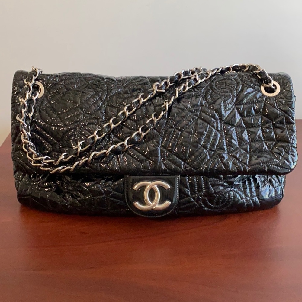 Chanel Patent soft sided Leather bag
